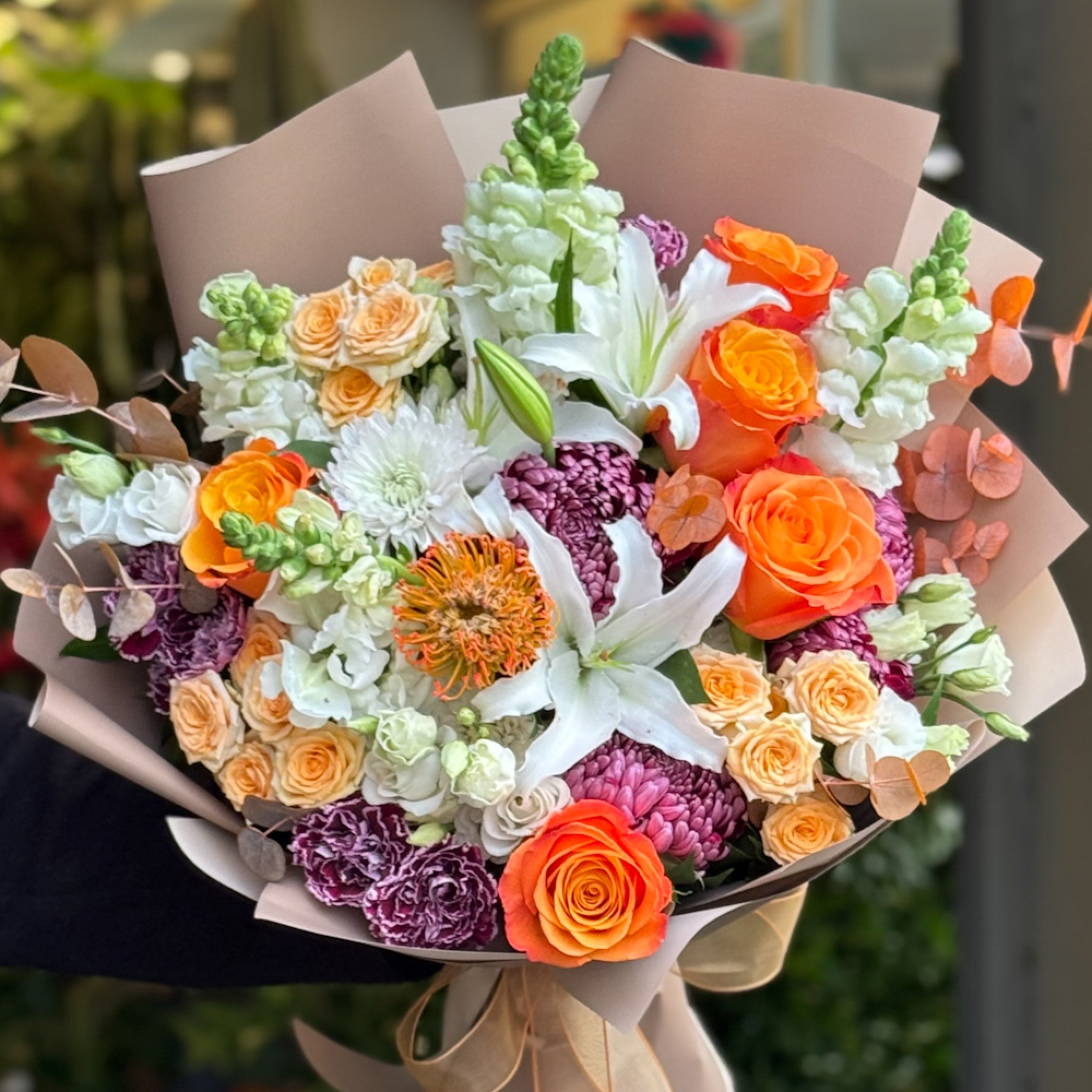 Günbatımı Çiçek Buketi