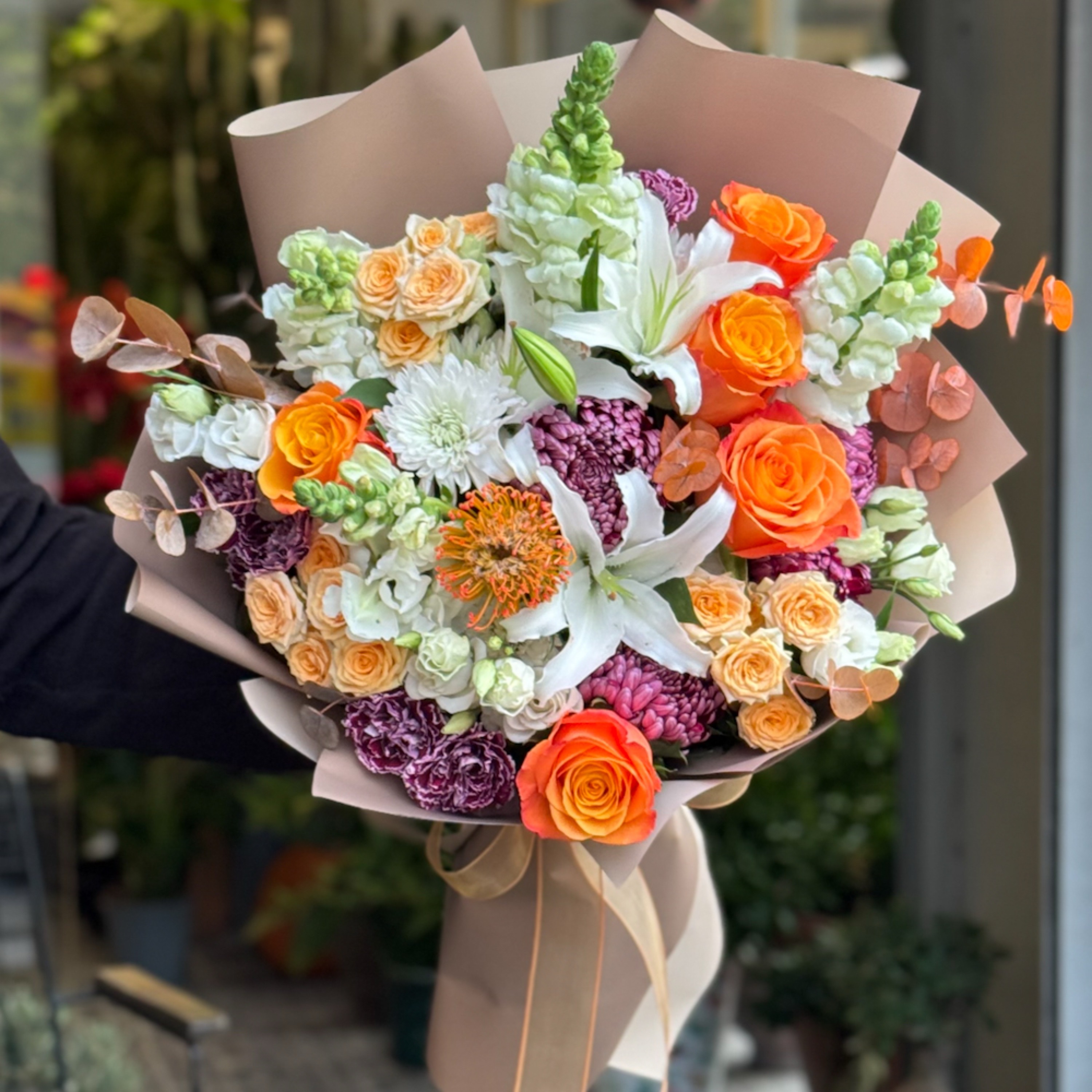 Günbatımı Çiçek Buketi