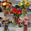 Rengarenk Çiçek Vazoları