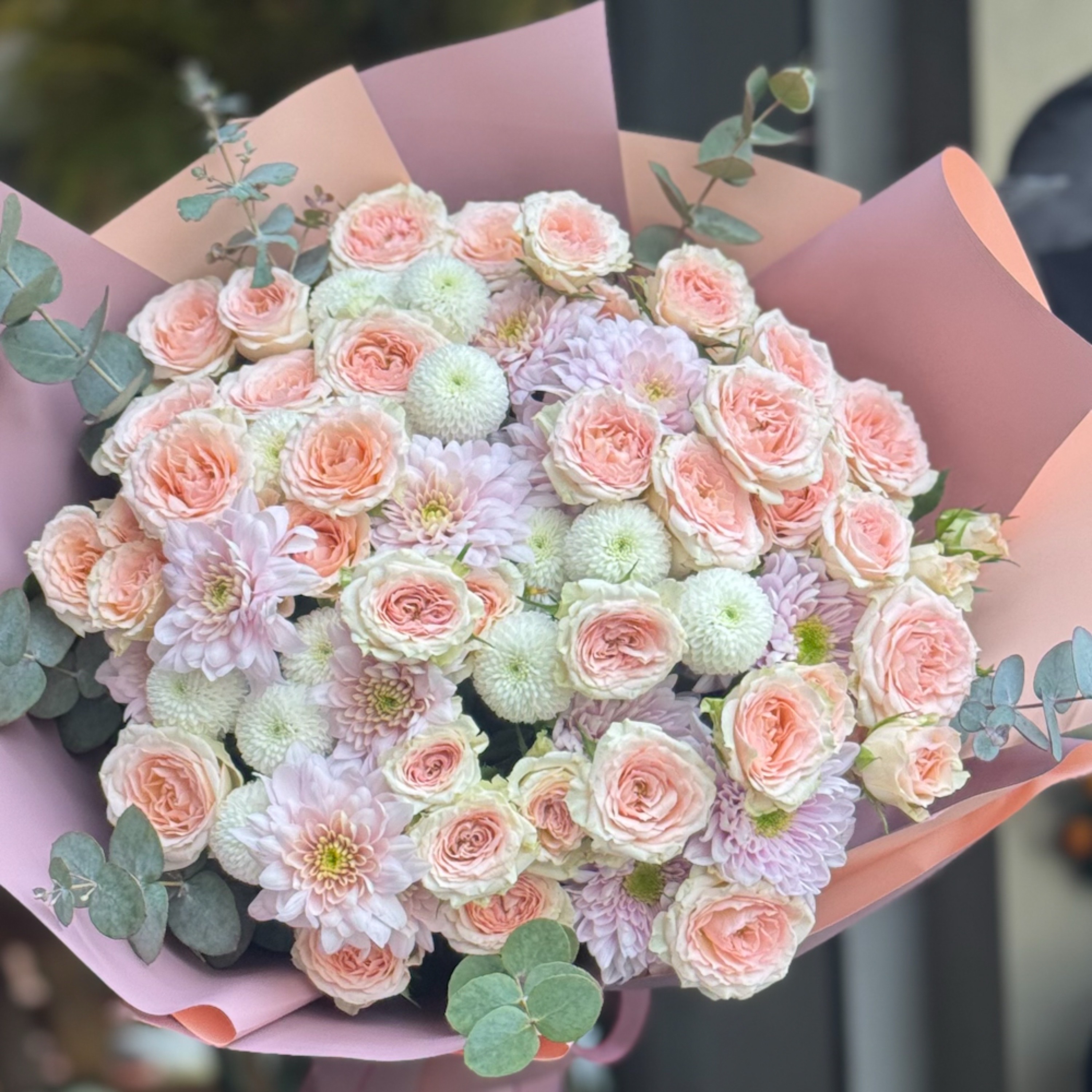 Pastel Sevgi Çiçek Buketi