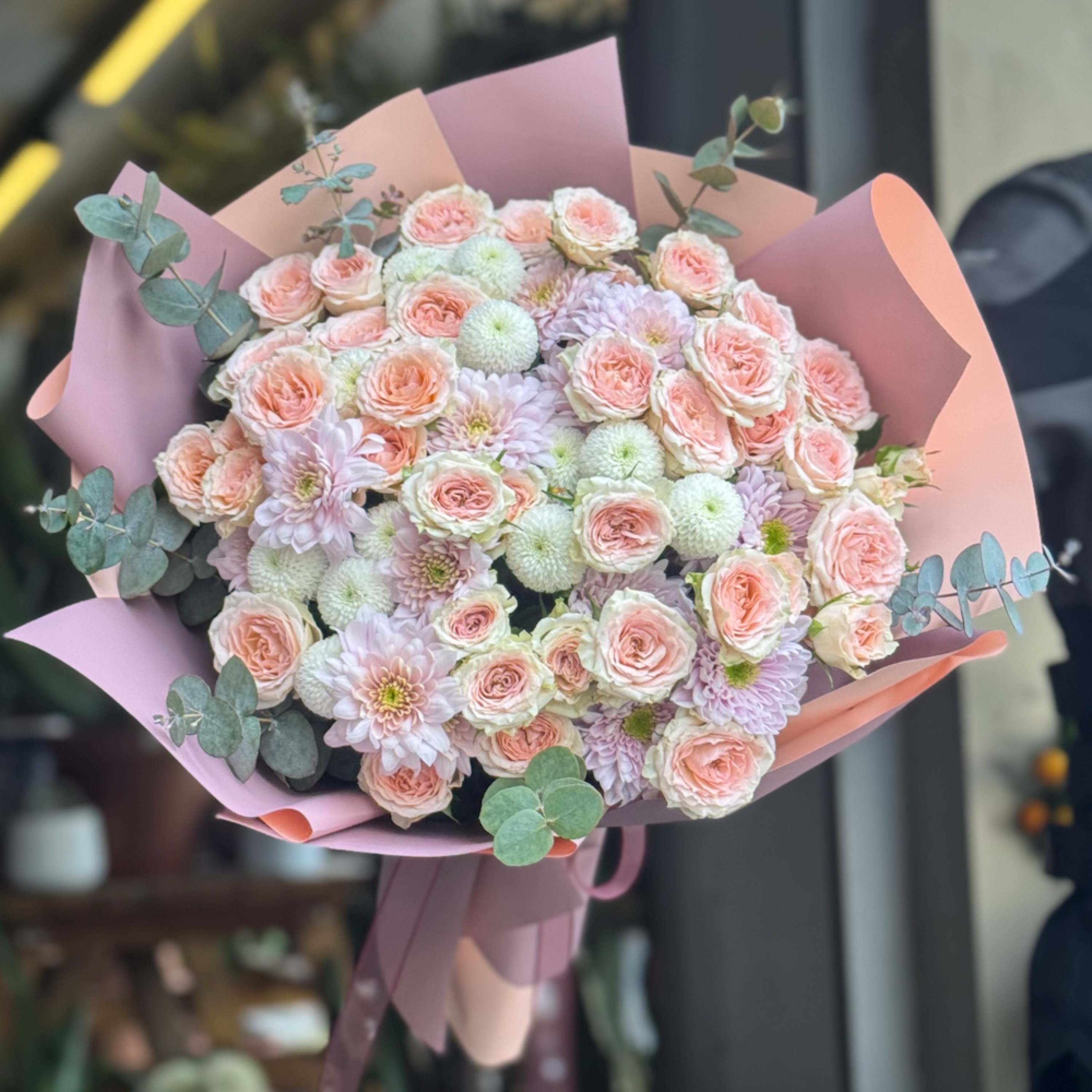 Pastel Sevgi Çiçek Buketi