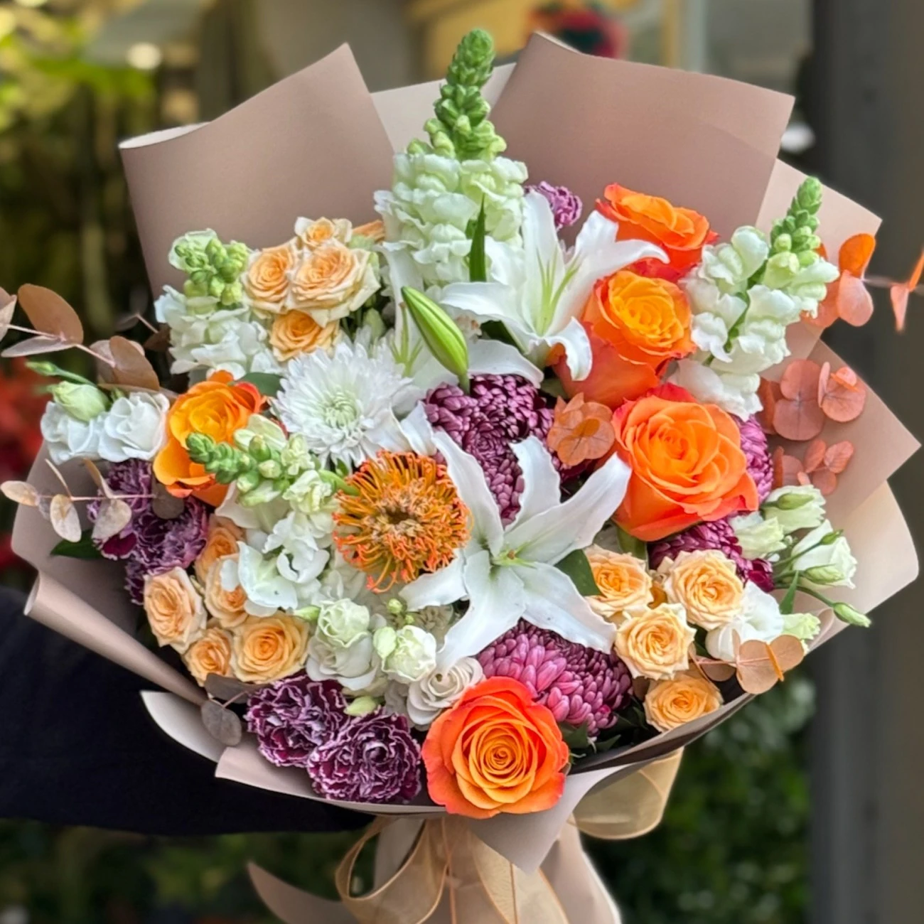 Günbatımı Çiçek Buketi