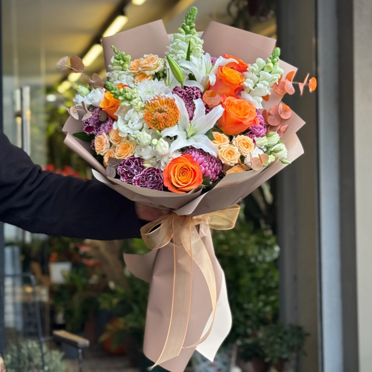 Günbatımı Çiçek Buketi