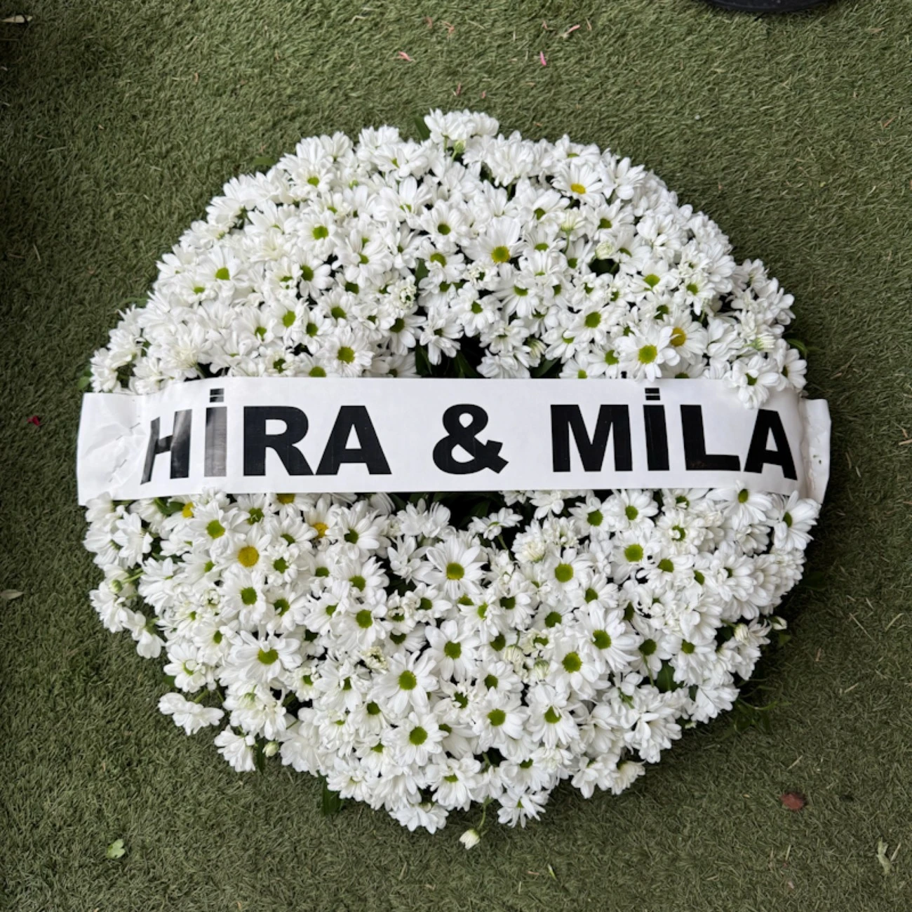 Cenaze İçin Çelenk Papatya