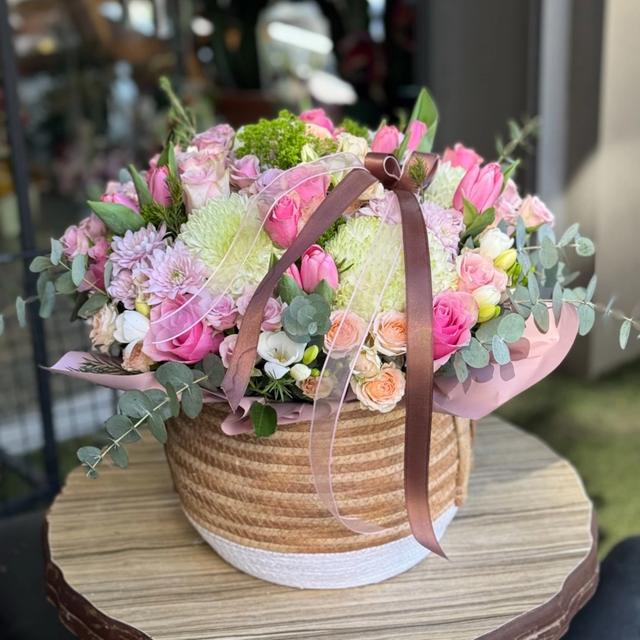 Mevsim Çiçekleri Sepeti