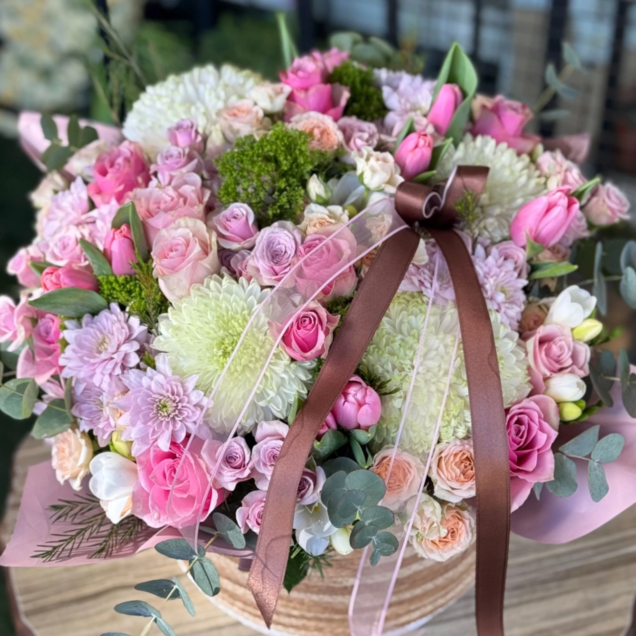 Mevsim Çiçekleri Sepeti