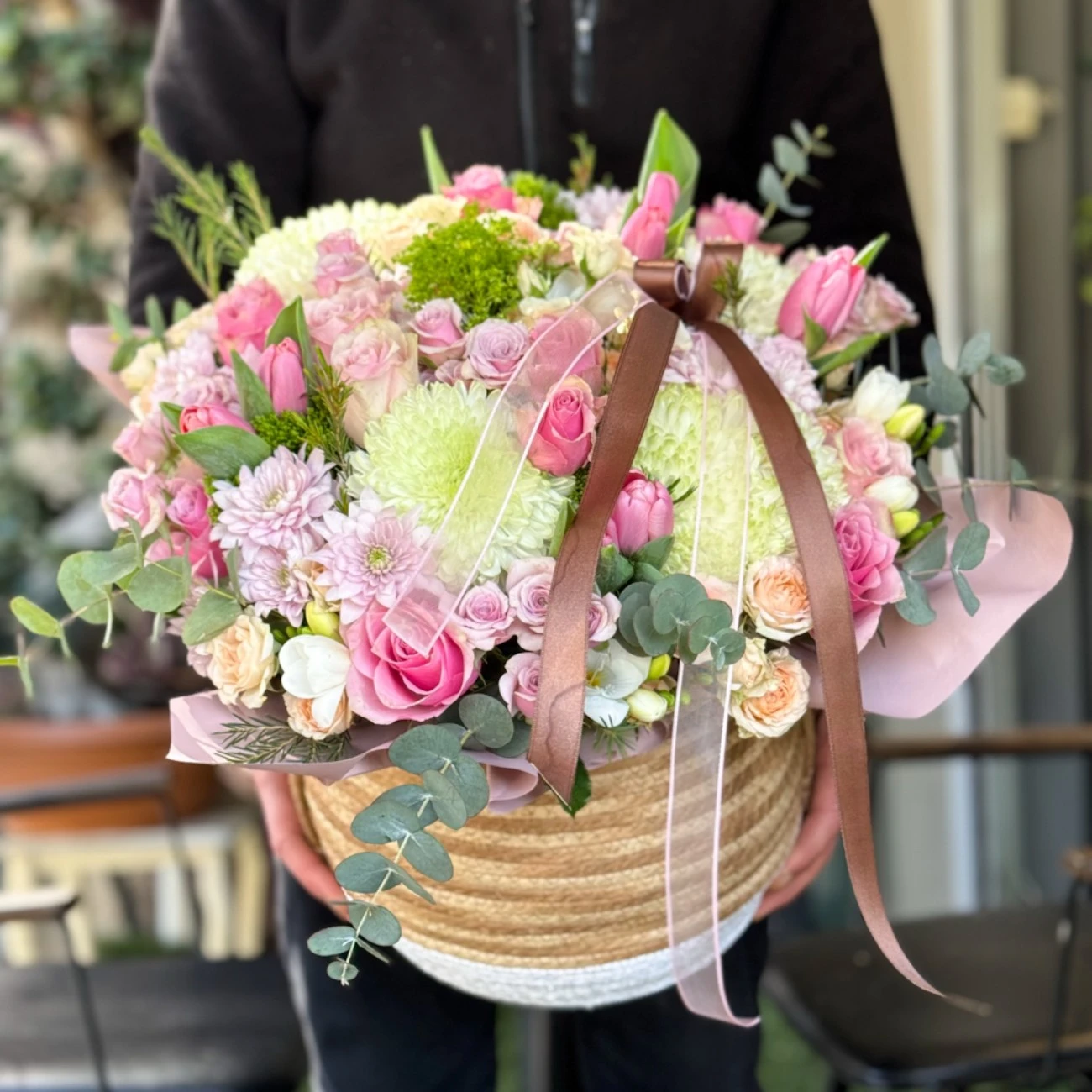 Mevsim Çiçekleri Sepeti